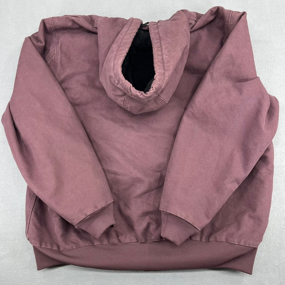 Carhartt WJ130 DPM Sandstone Hooded Jacket Plum Nationwide Womens XXL 20 - Picture 12 of 15